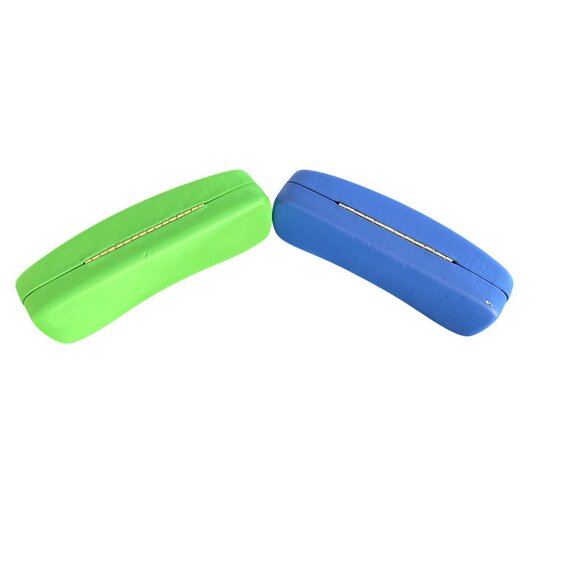 Ray-Ban Green & Blue Soft Eyeglass Cases With Red Velvet Interior - Picture 6 of 7